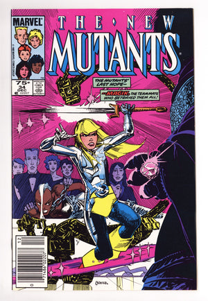 The New Mutants Vol 1 34 NM- (9.2) (1985) Canadian Price Variant