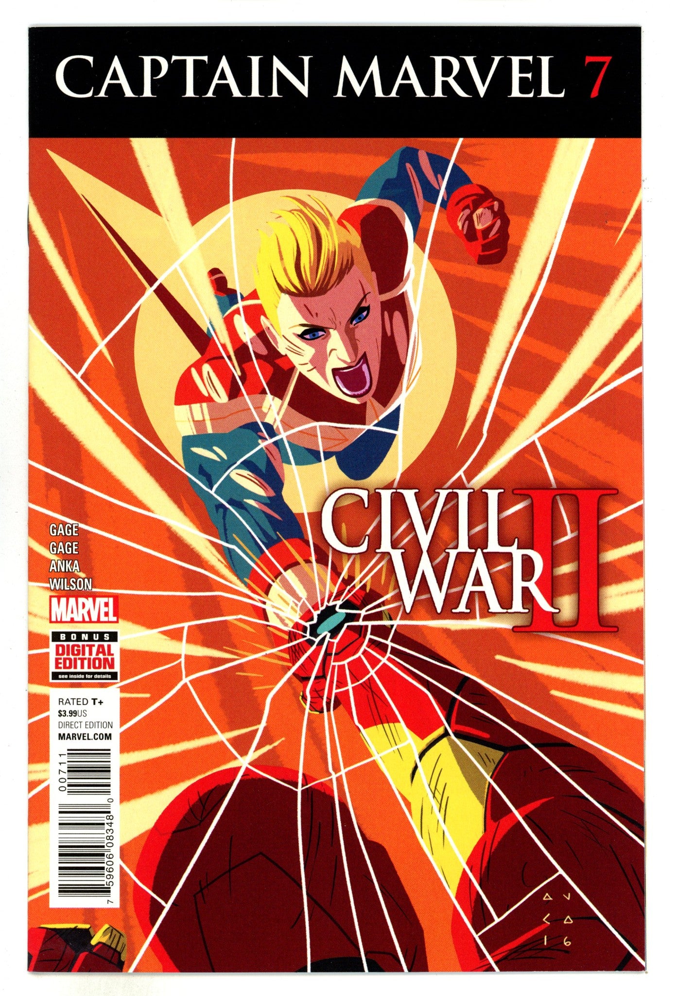 Captain Marvel Vol 10 7 High Grade (2016) 
