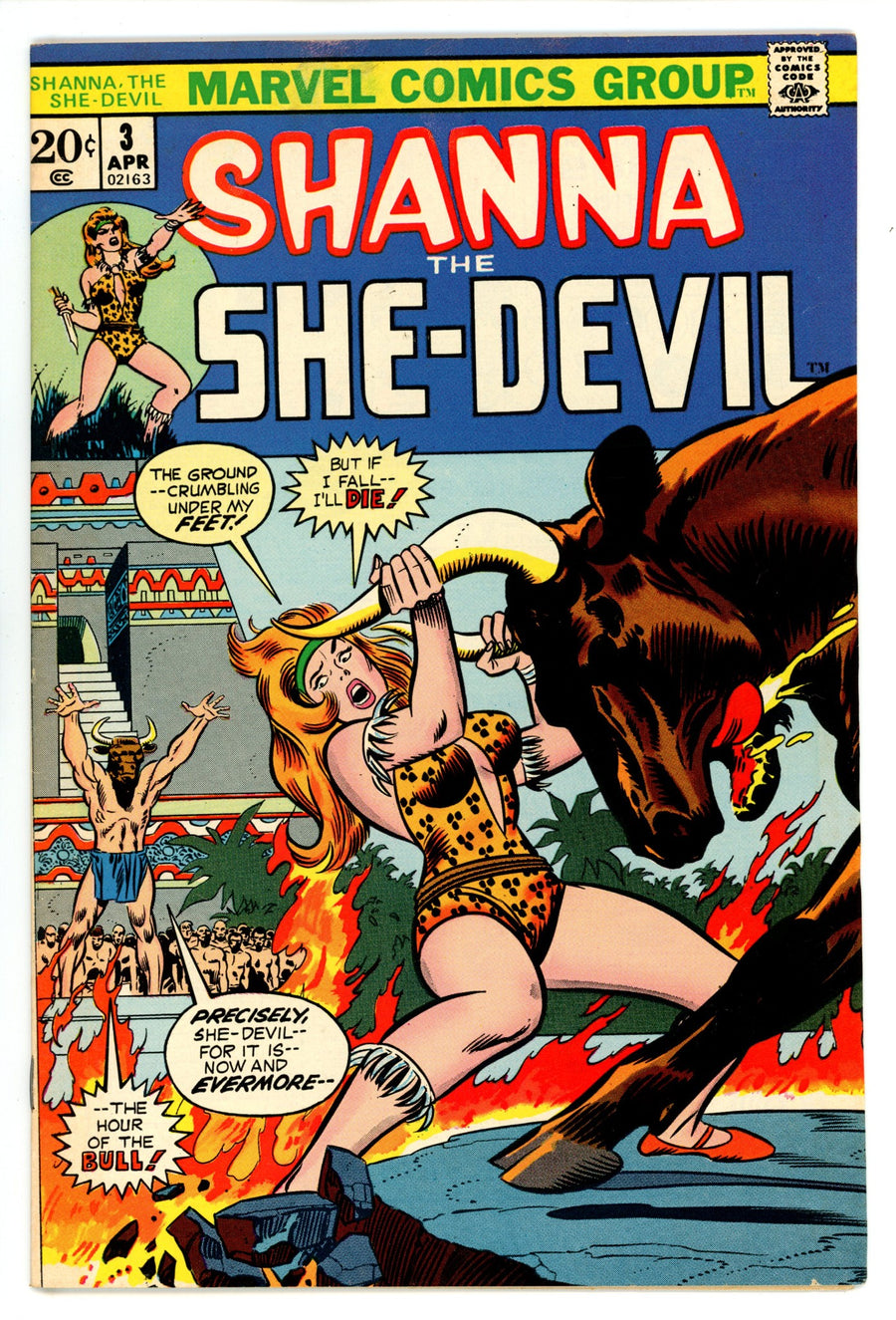Shanna, the She-Devil Vol 1 3 VF (8.0) (1973)