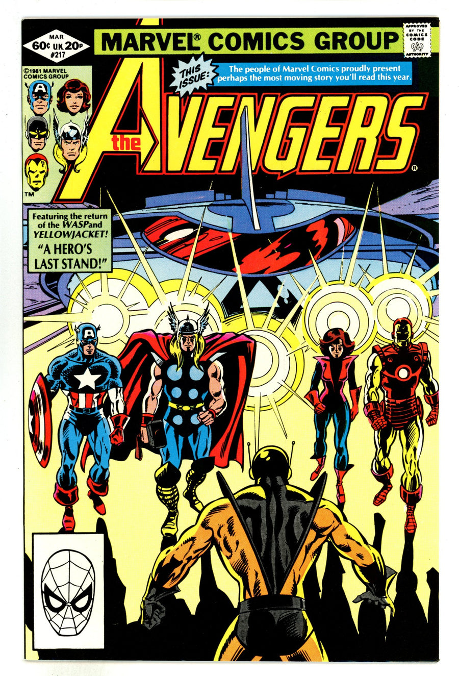The Avengers Vol 1 217  NM- (9.2)   (1982)        