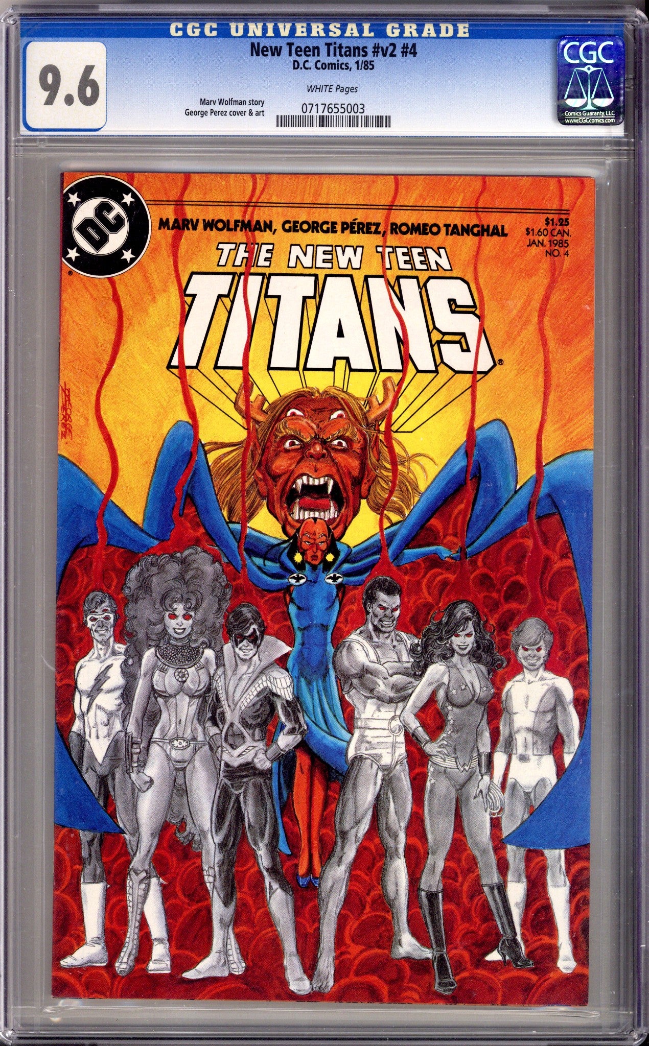 The New Teen Titans Vol 2 4 CGC 9.6 (NM+) (1985) 