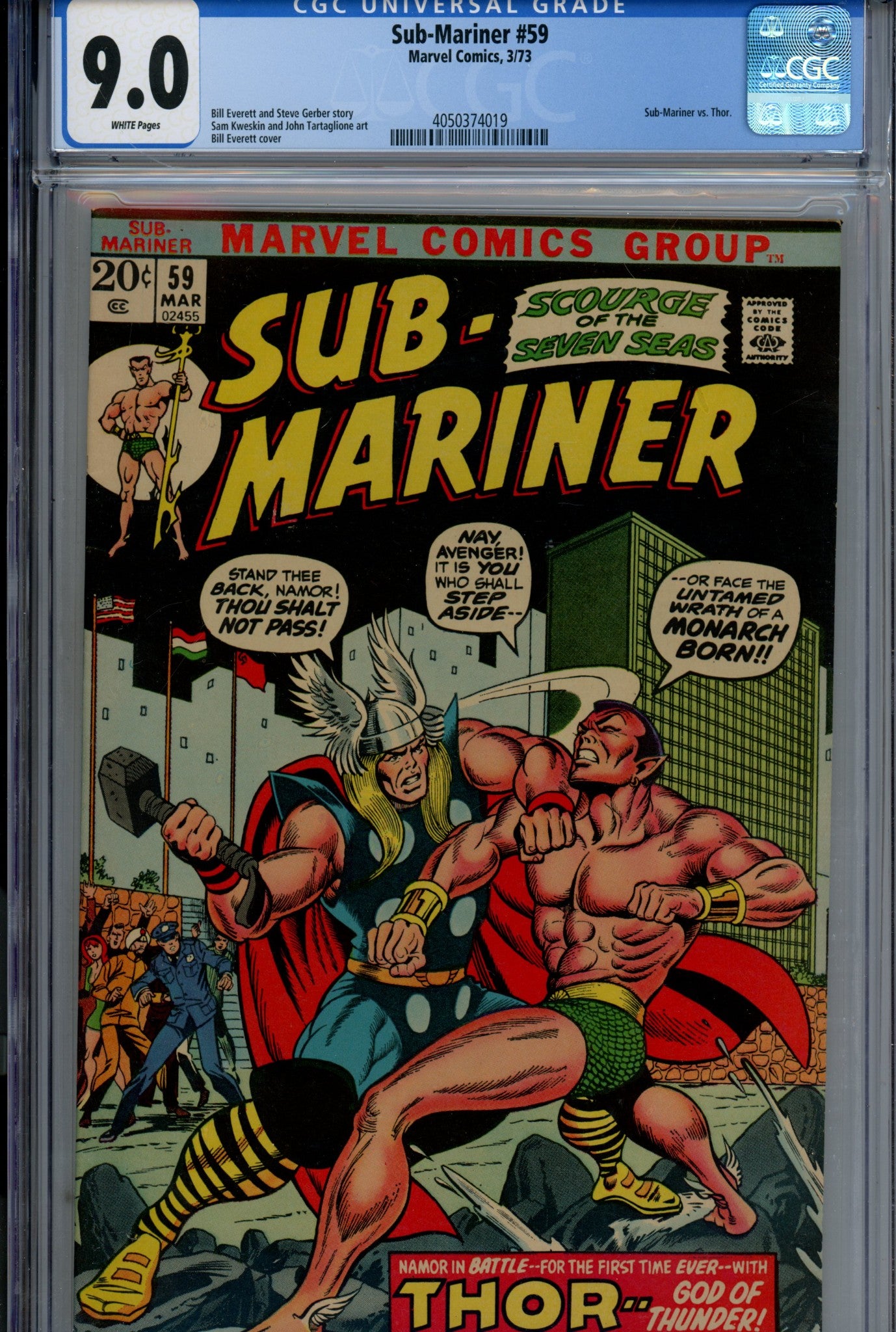 Sub-Mariner Vol 1 59 CGC 9.0 (VF/NM) (1973) 