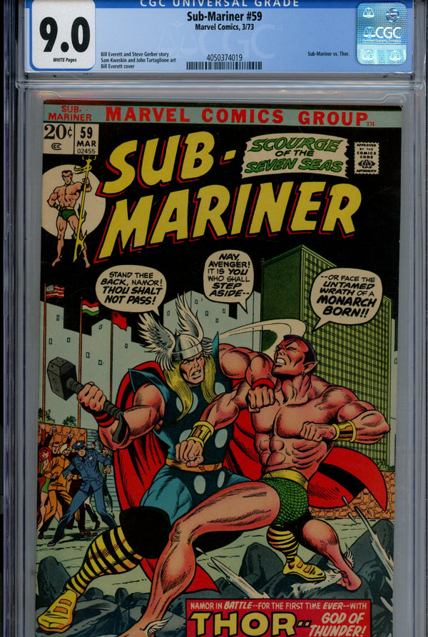 Sub-Mariner Vol 1 59 CGC 9.0 (VF/NM) (1973)