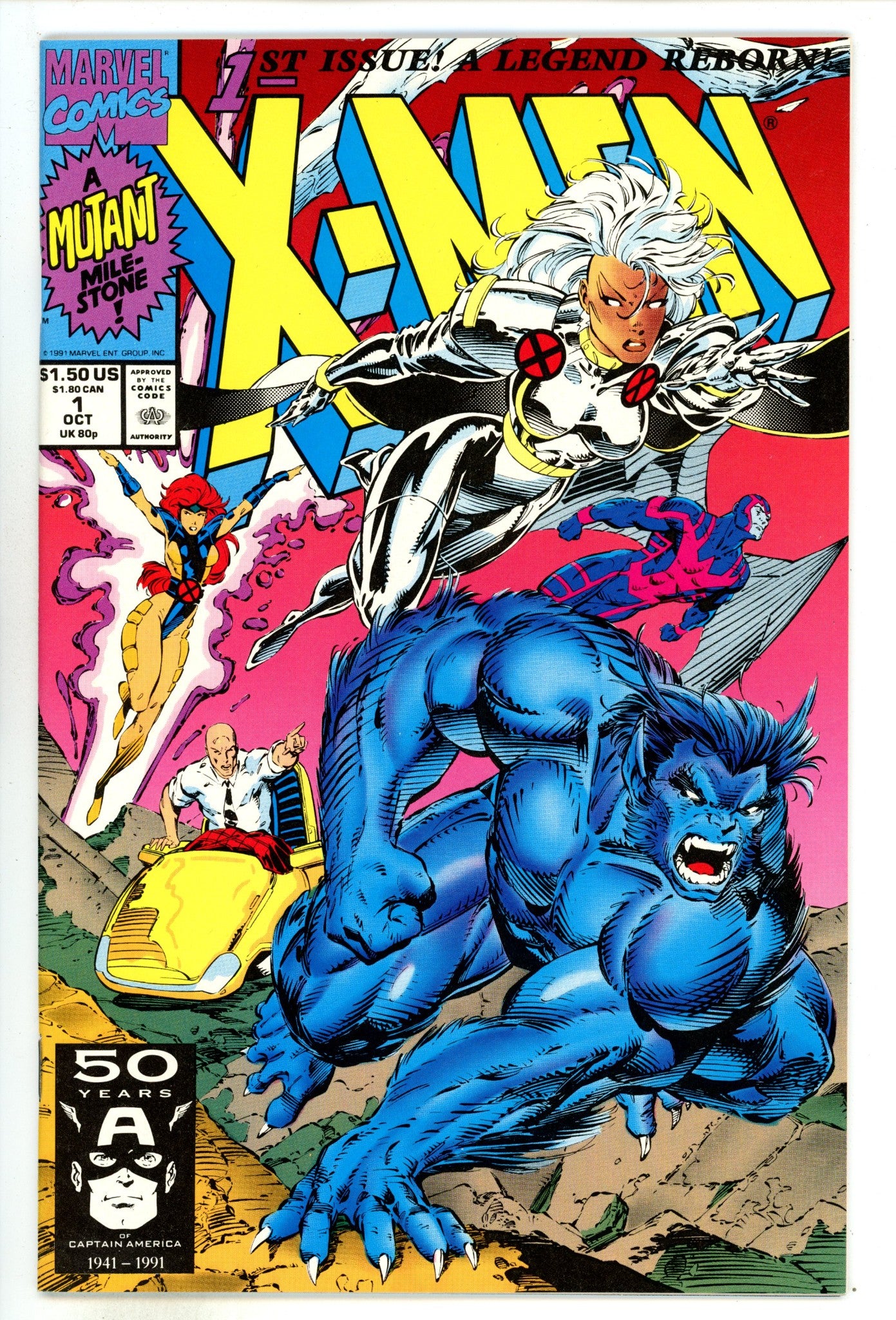 X-Men Vol 1 1 NM- (9.2) Beast (1991) 