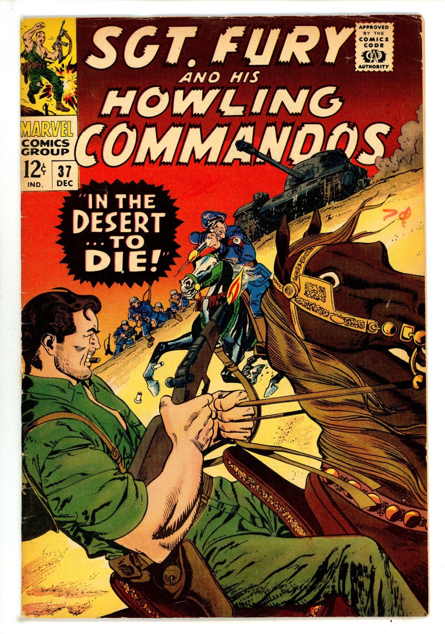 Sgt. Fury 37 FN- (5.5) Apparent, Coupons Clipped (1966) 