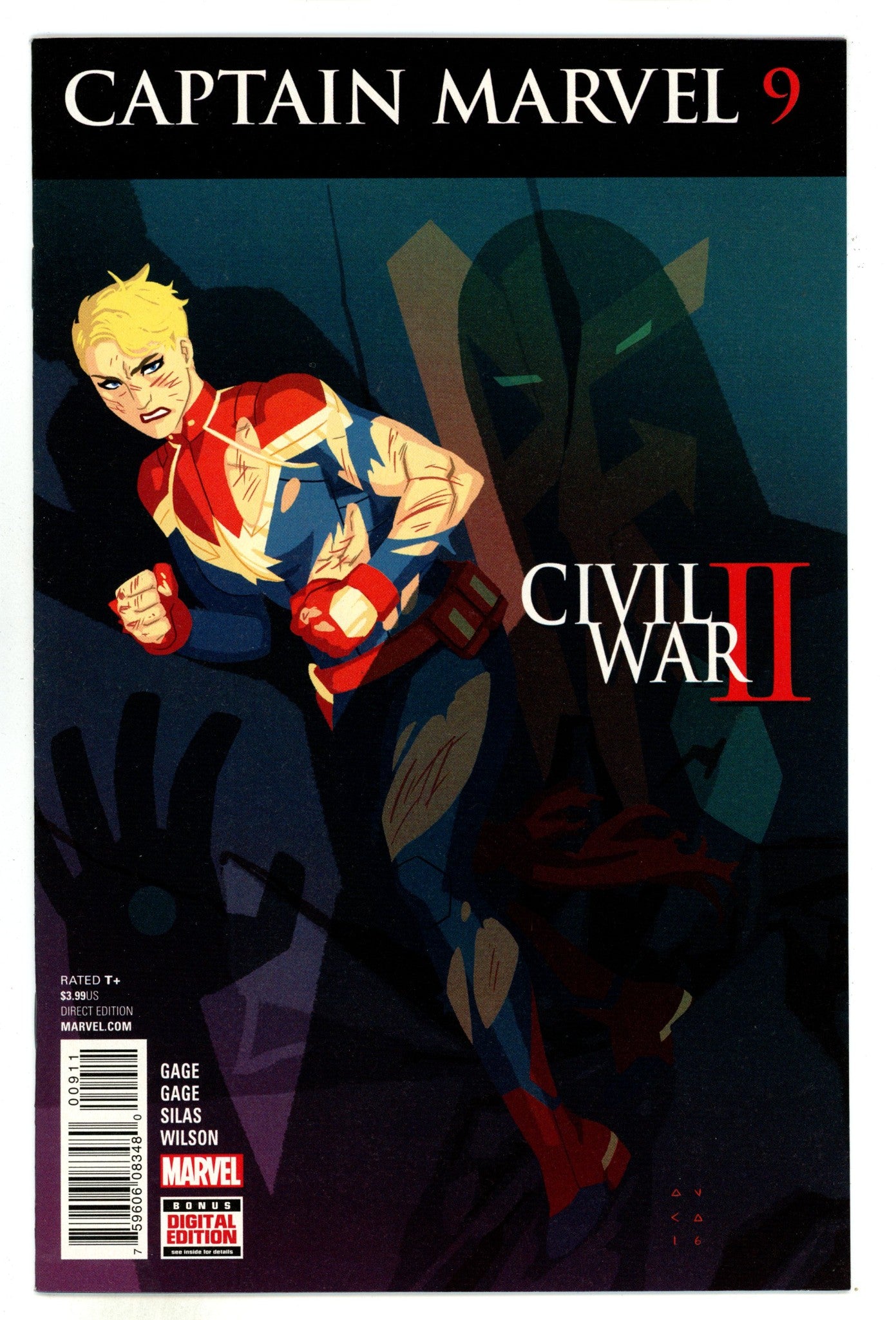 Captain Marvel Vol 10 9 High Grade (2016) 