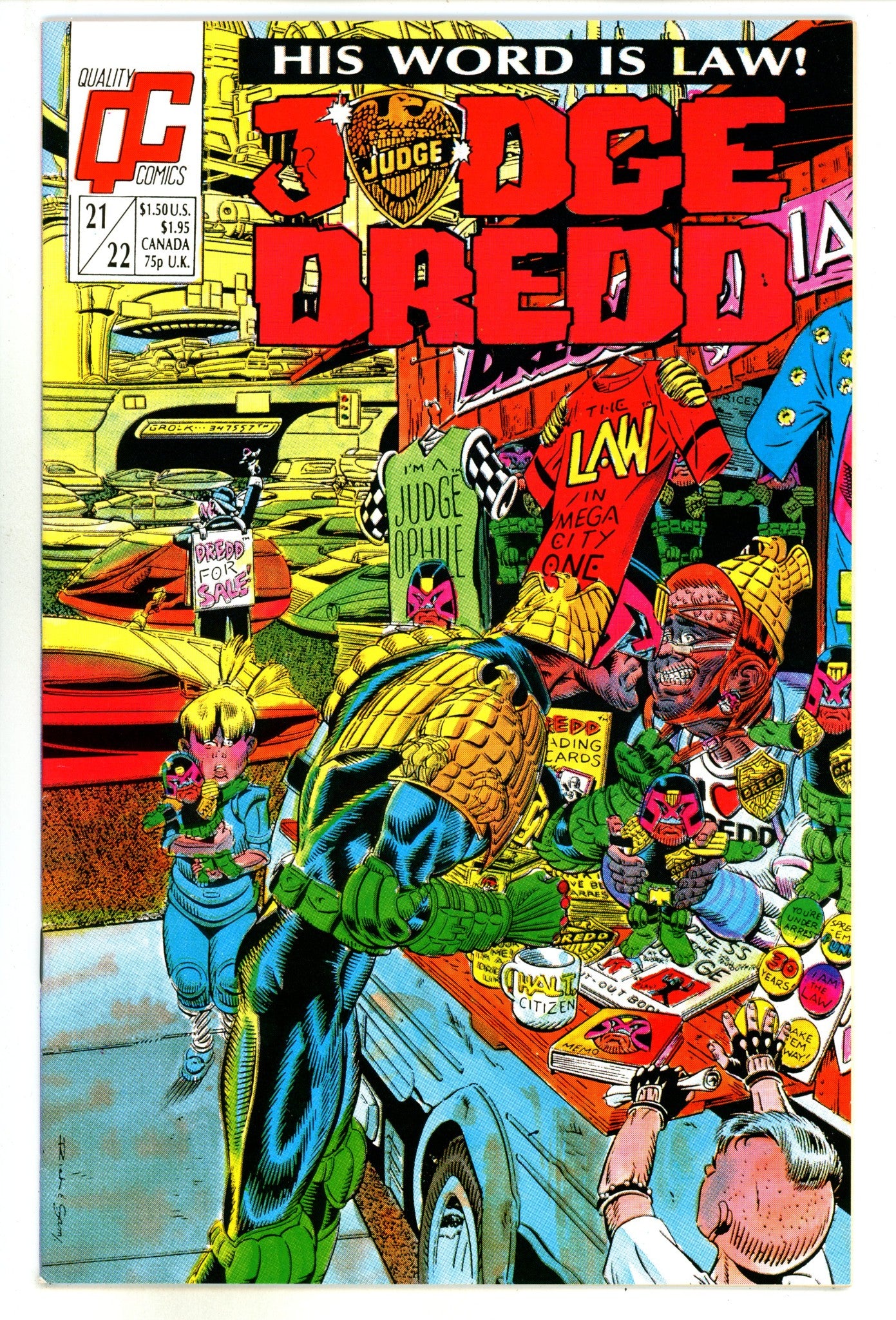 Judge Dredd Vol 2 21/22 Mid Grade (1988) 