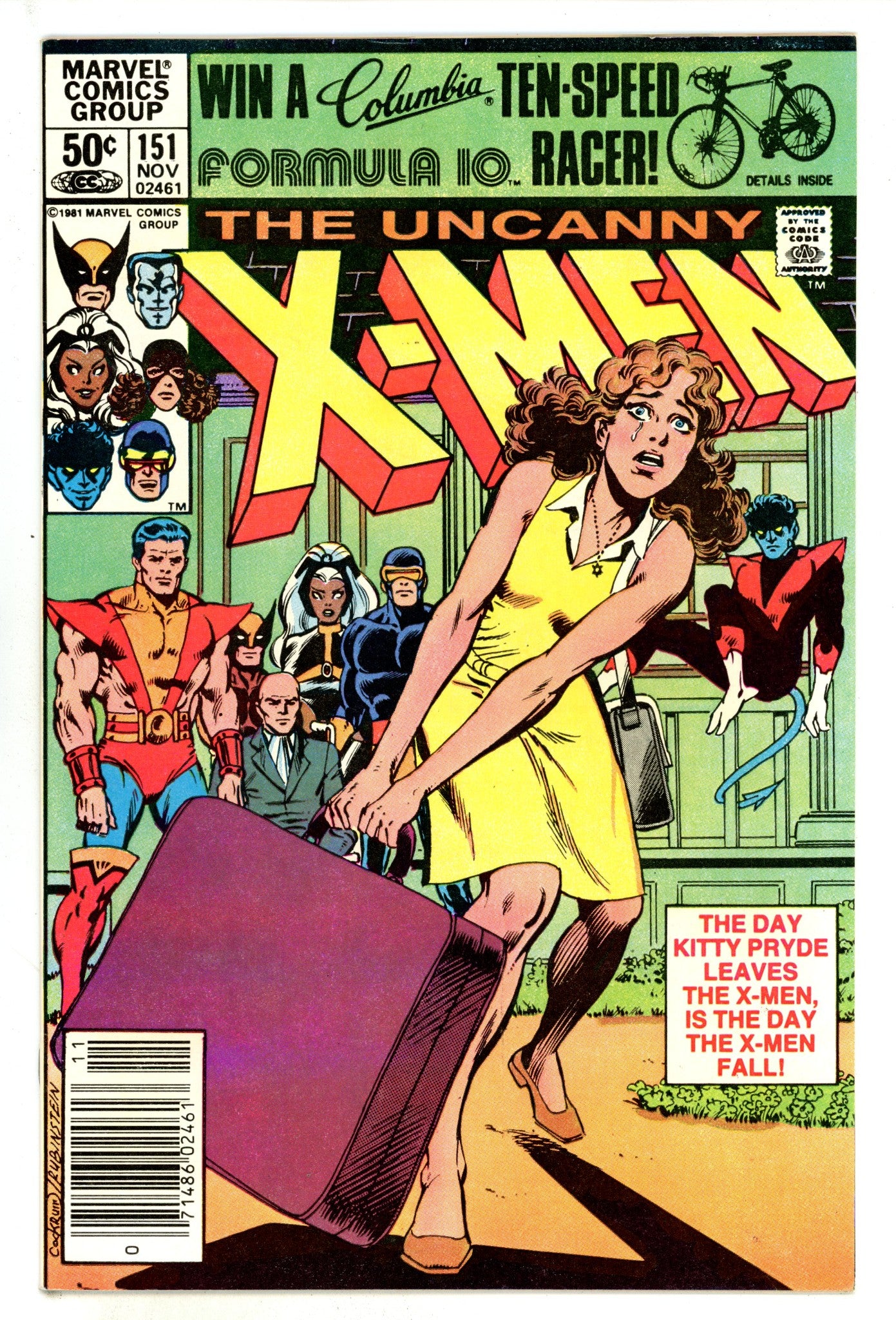 The Uncanny X-Men Vol 1 151 VF (8.0) (1981) Newsstand 