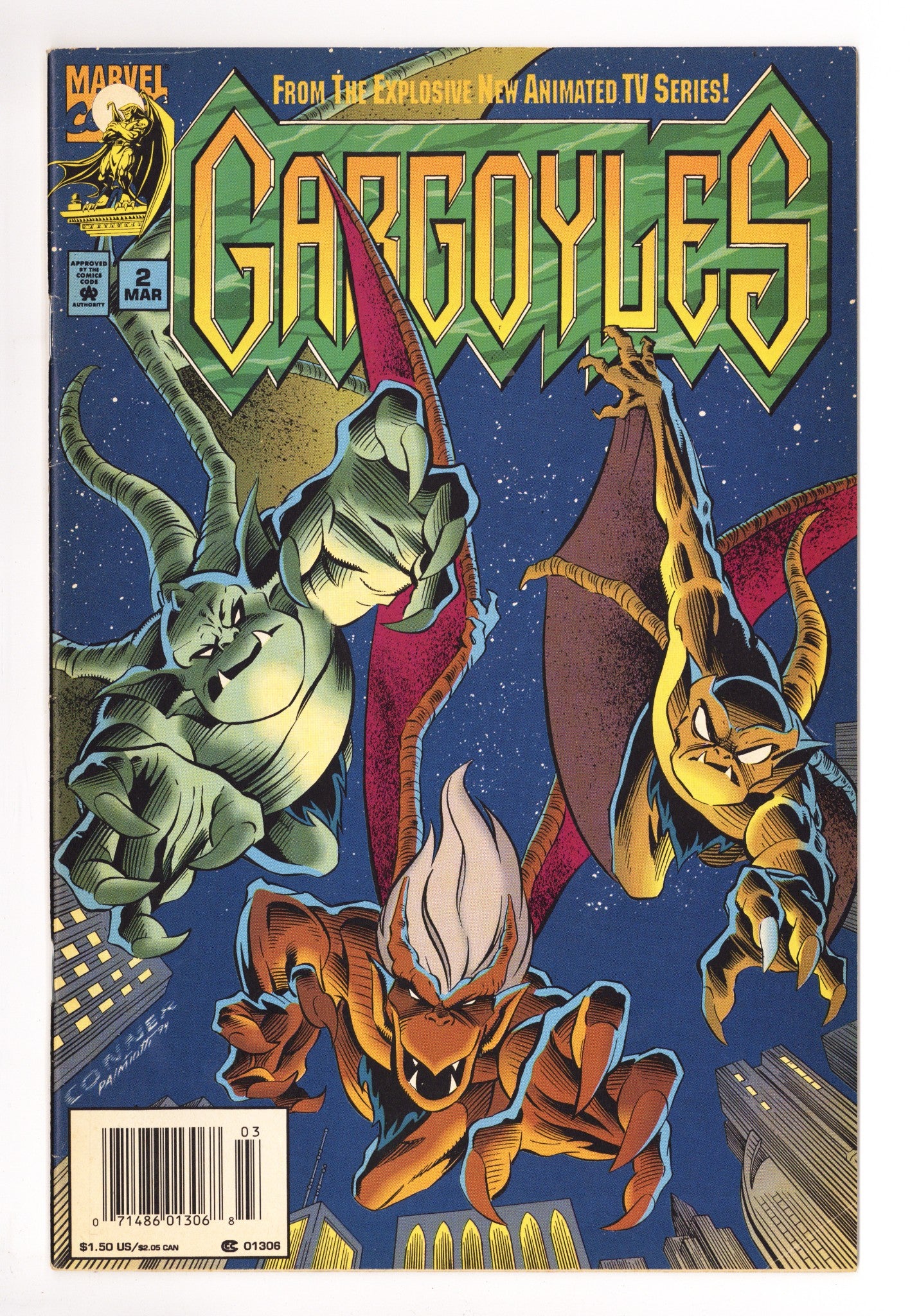 Gargoyles 2 VG+ (4.5) (1995) Newsstand 