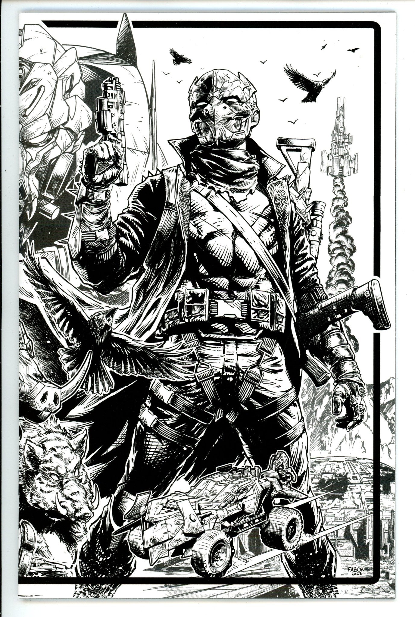 Rook Exodus 1 Fabok B&W Virgin Incentive Variant NM+ (2024)