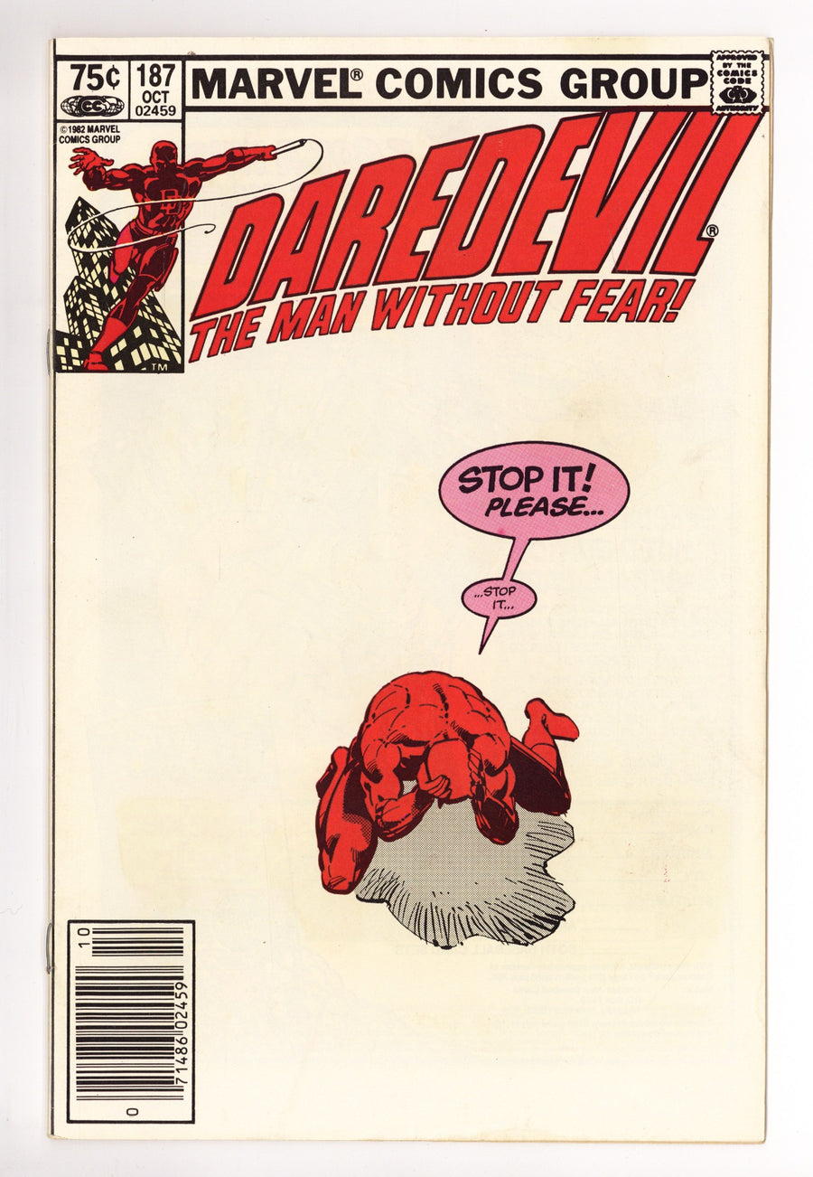 Daredevil Vol 1 187 Low Grade (1982) Canadian Price Variant 