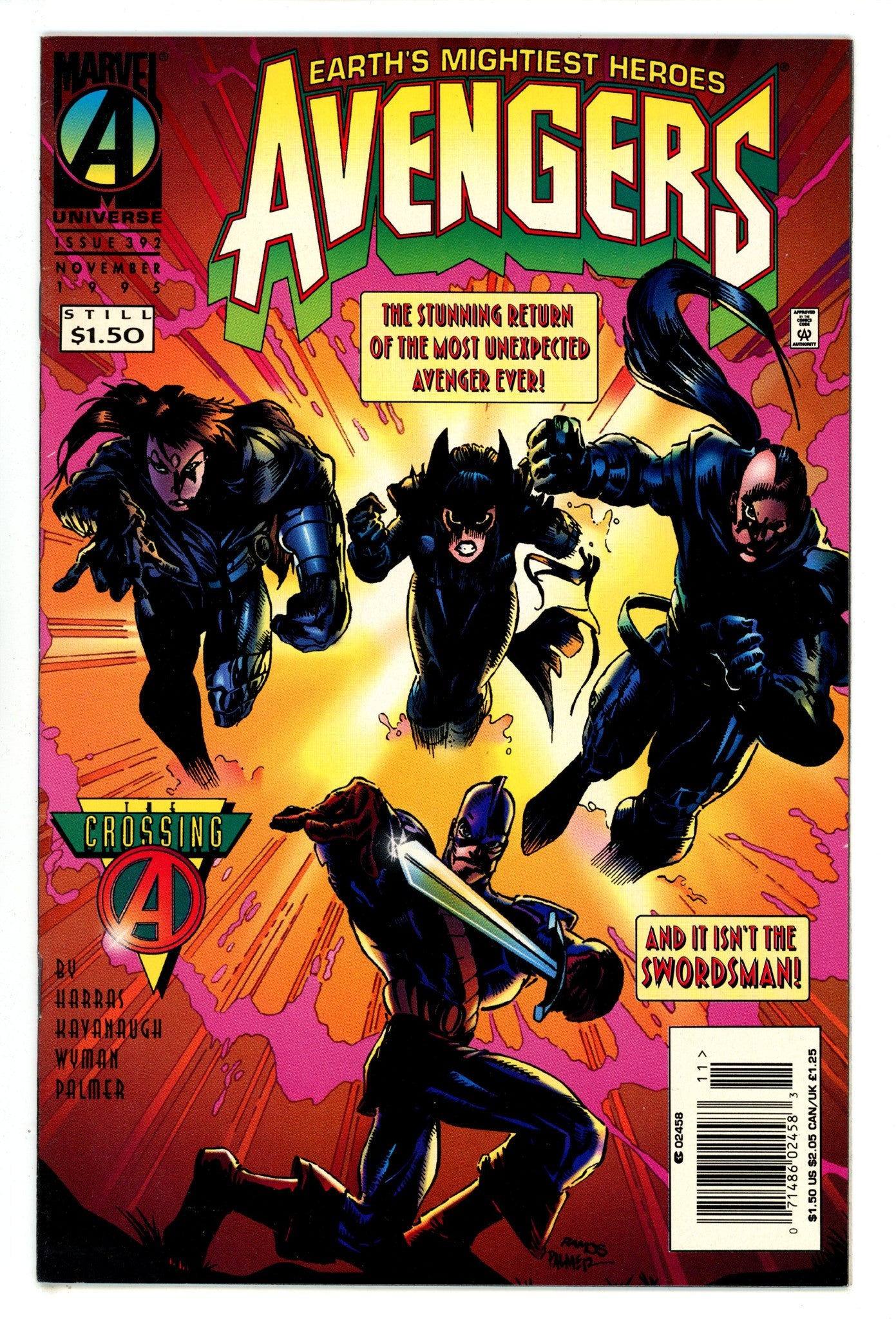 The Avengers Vol 1 392 High Grade (1995) Newsstand 