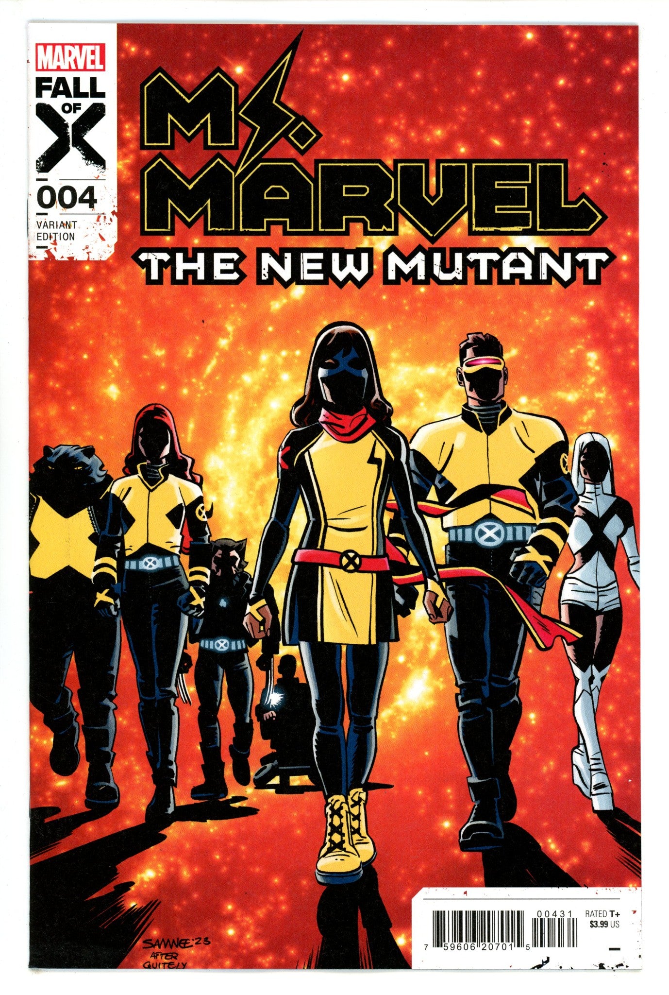 Ms Marvel New Mutant 4 Samnee Homage Variant (2023)