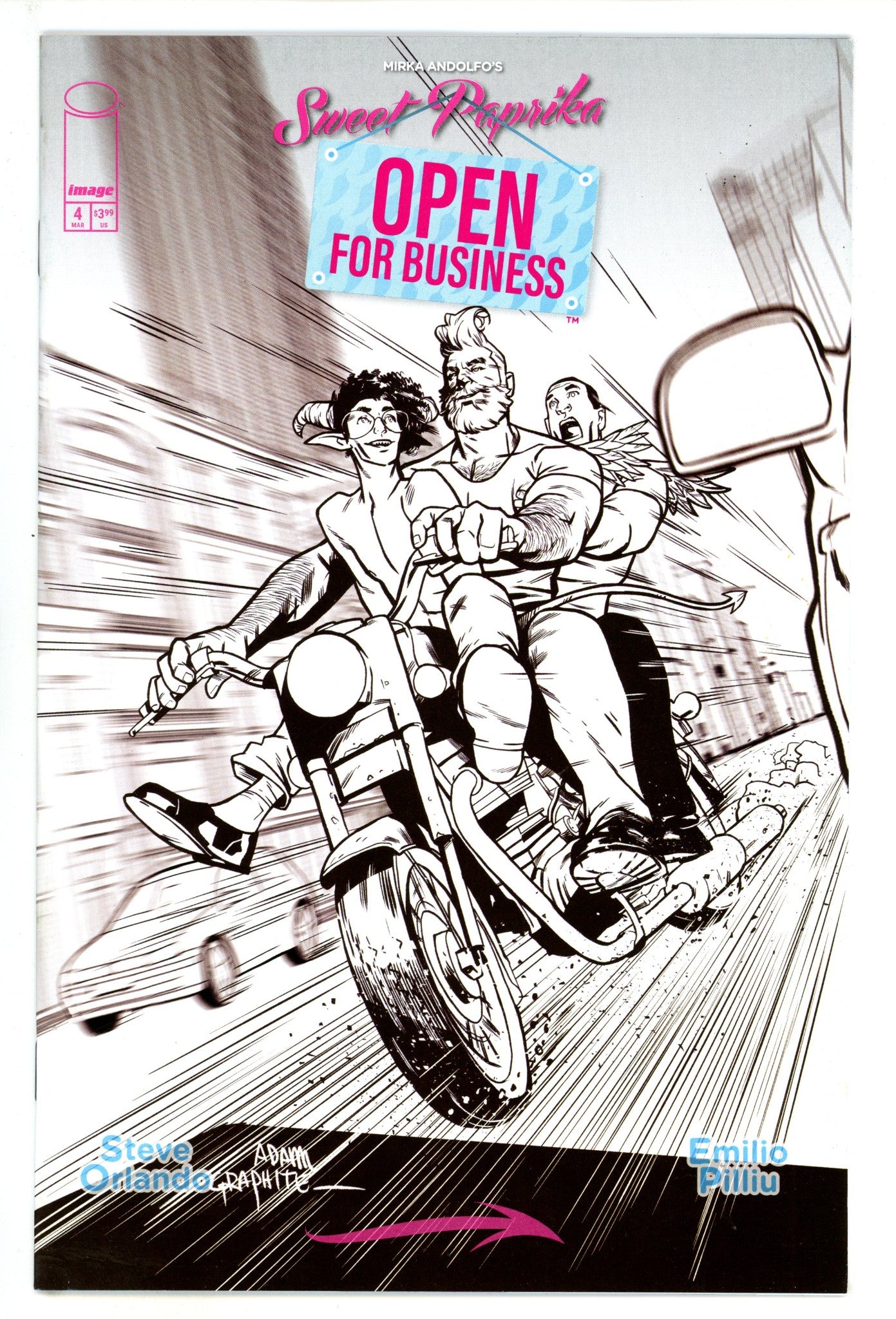 Mirka Andolfos Sweet Paprika Open For Business 4 Graphite B&W Variant (2025)