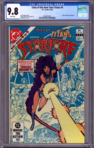 Tales of the New Teen Titans 4 CGC 9.8 (NM/M) (1982)