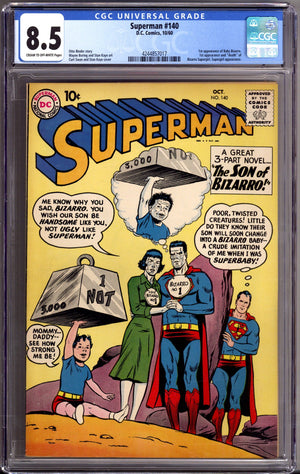 Superman Vol 1 140 CGC 8.5 (VF+) (1960)