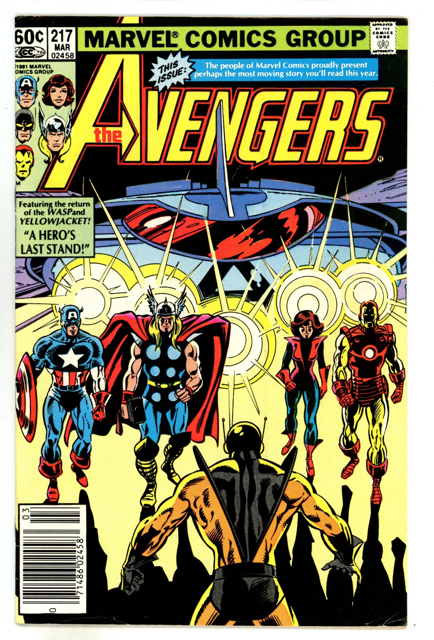 The Avengers Vol 1 217  Mid Grade   (1982)     Newsstand  