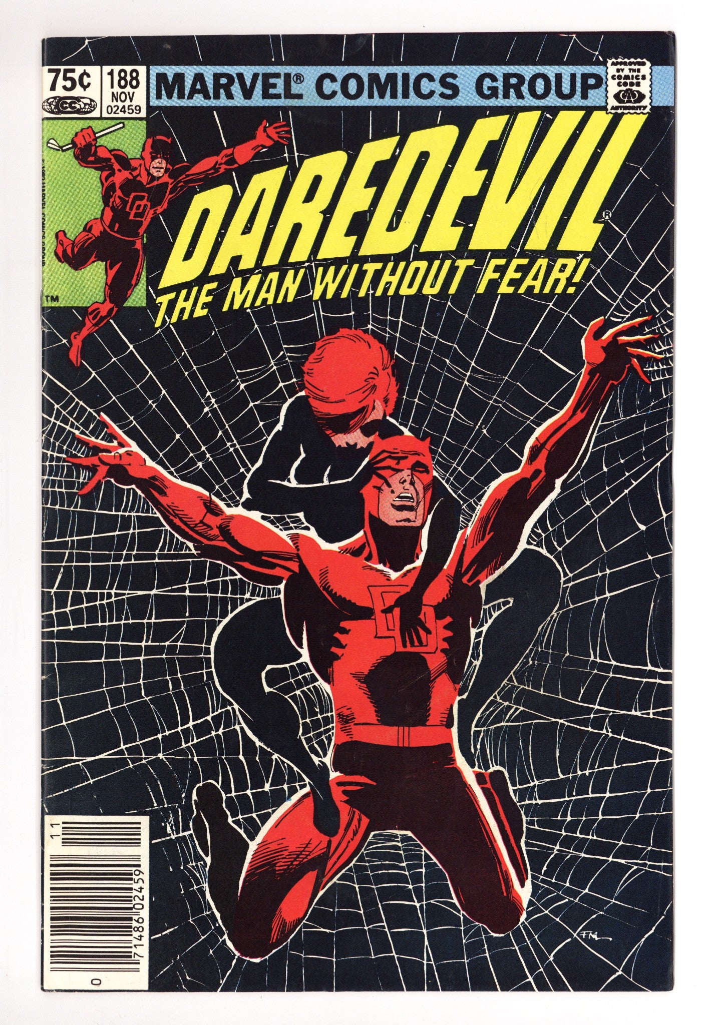 Daredevil Vol 1 188 Very Low Grade (1982) Canadian Price Variant 