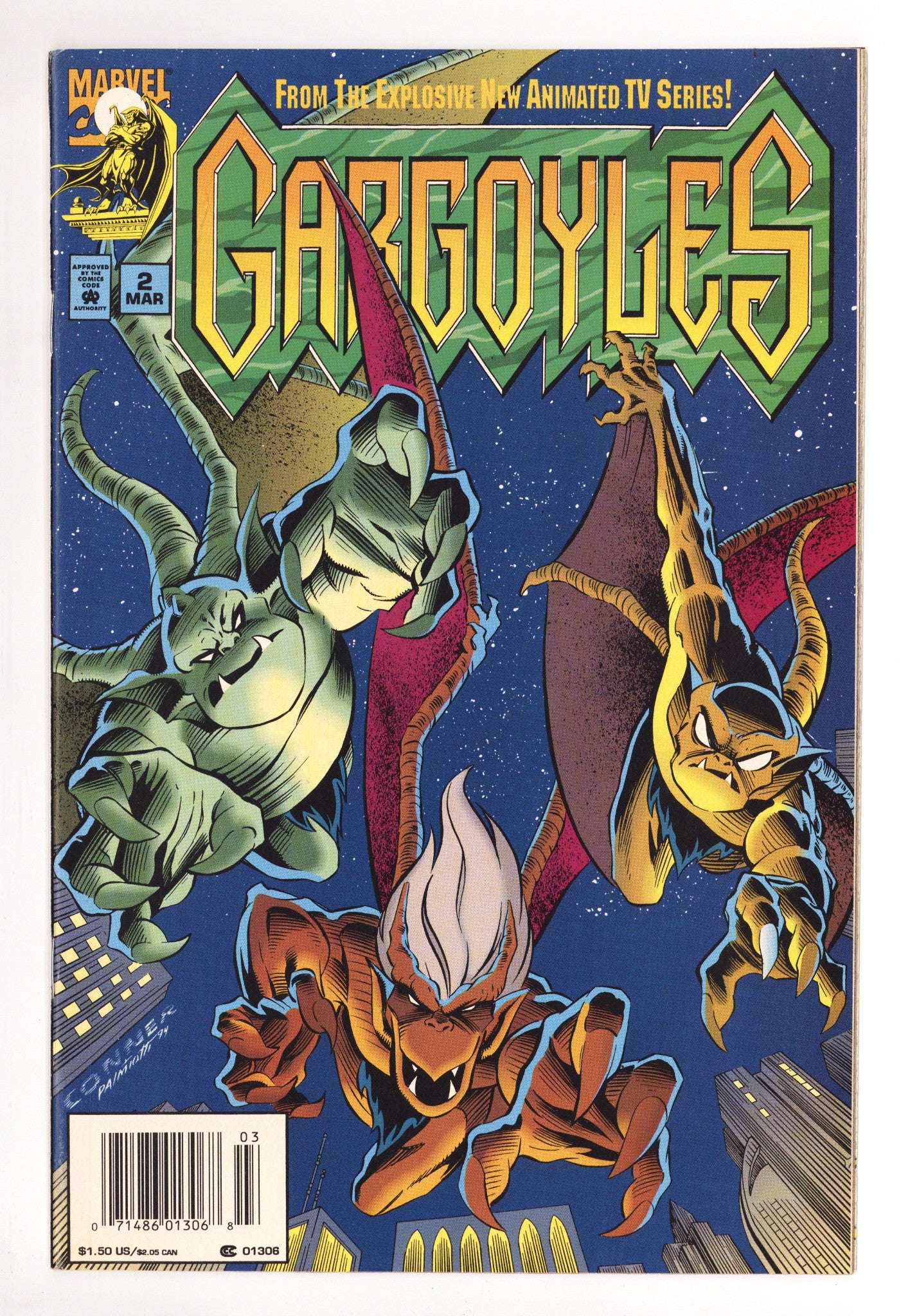 Gargoyles 2 VF (8.0) (1995) Newsstand 
