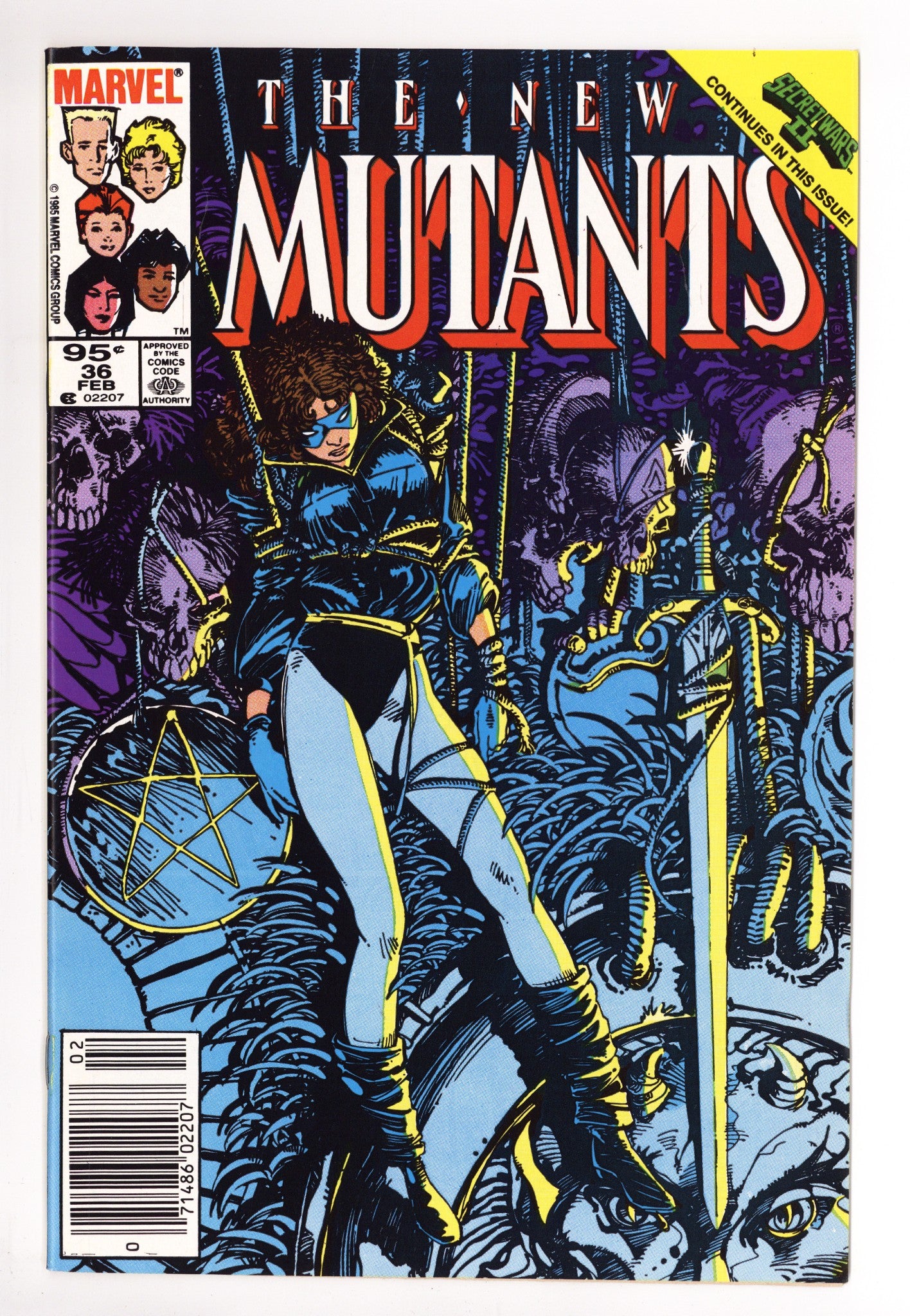 The New Mutants Vol 1 36 VF/NM (9.0) (1986) Canadian Price Variant 