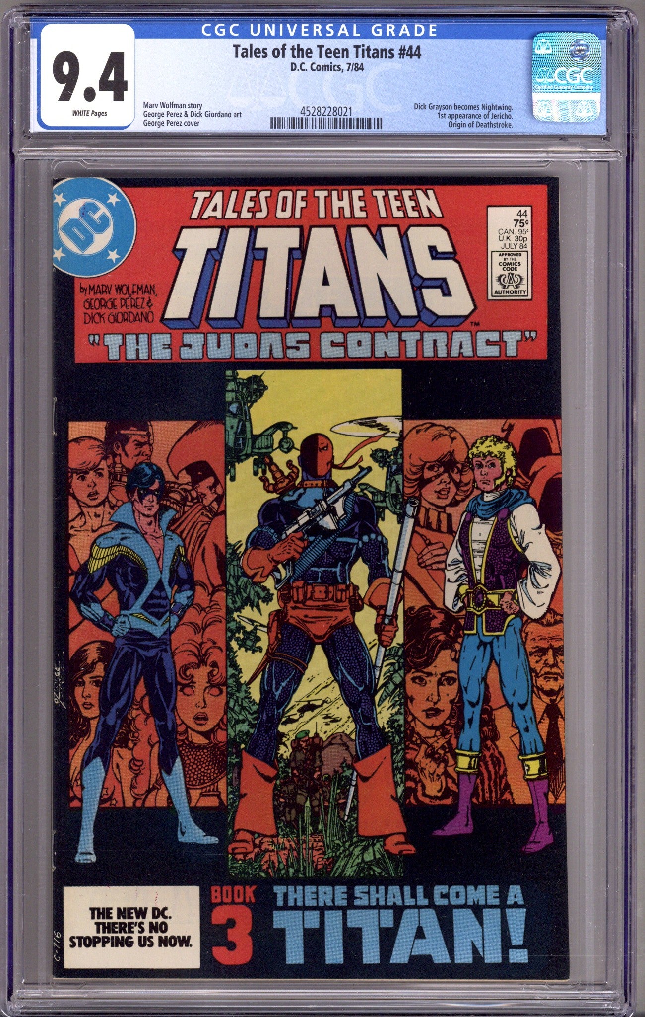 Tales of the Teen Titans 44 CGC 9.4 (NM) (1984) 