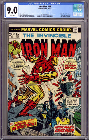 Iron Man Vol 1 65 CGC 9.0 (VF/NM) (1973)