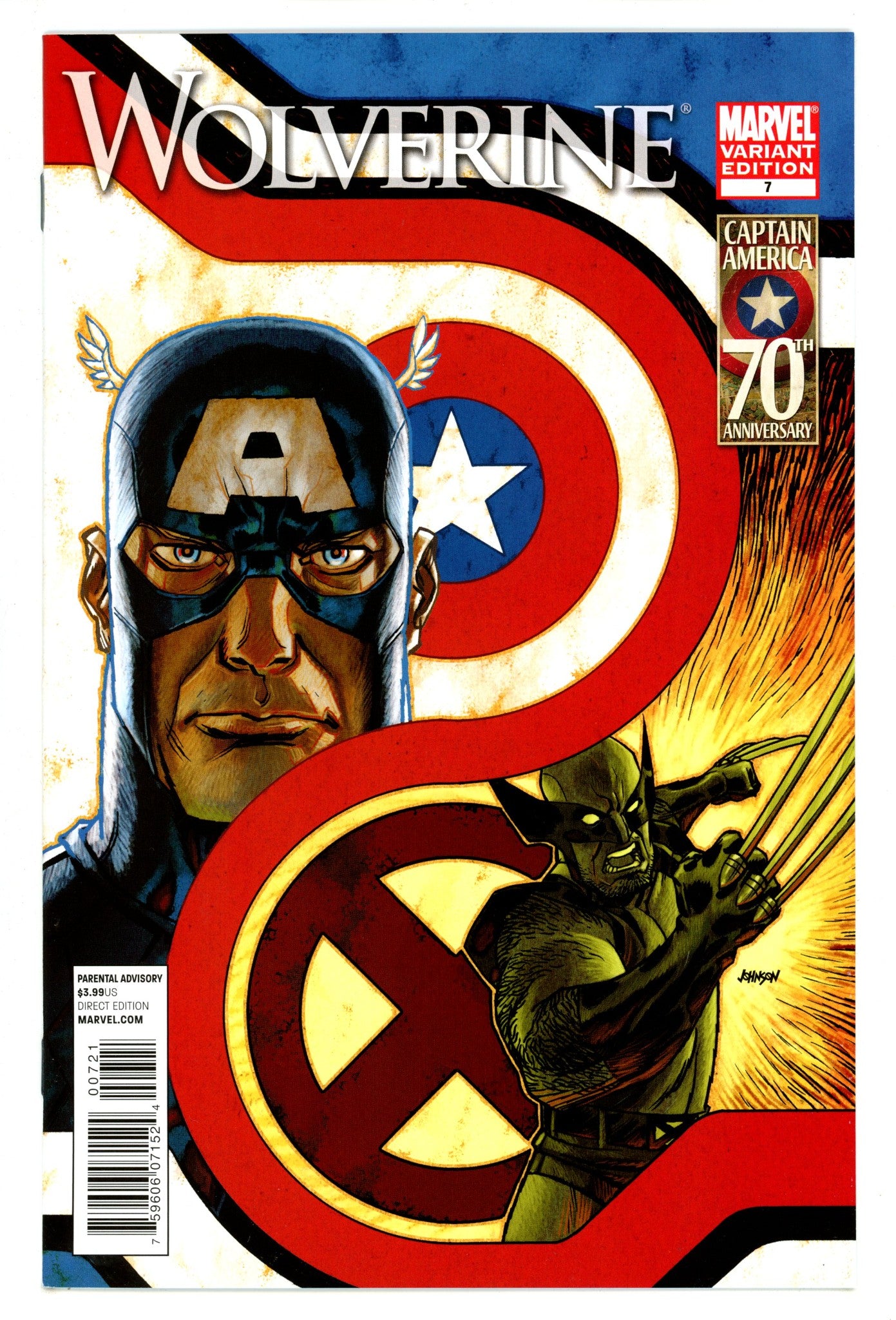 Wolverine Vol 4 7 High Grade (2011) Johnson Incentive Variant 