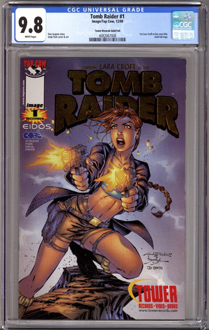 Tomb Raider: The Series Vol 1 1 CGC 9.8 (NM/M) (1999) Park Gold Foil Exclusive Variant