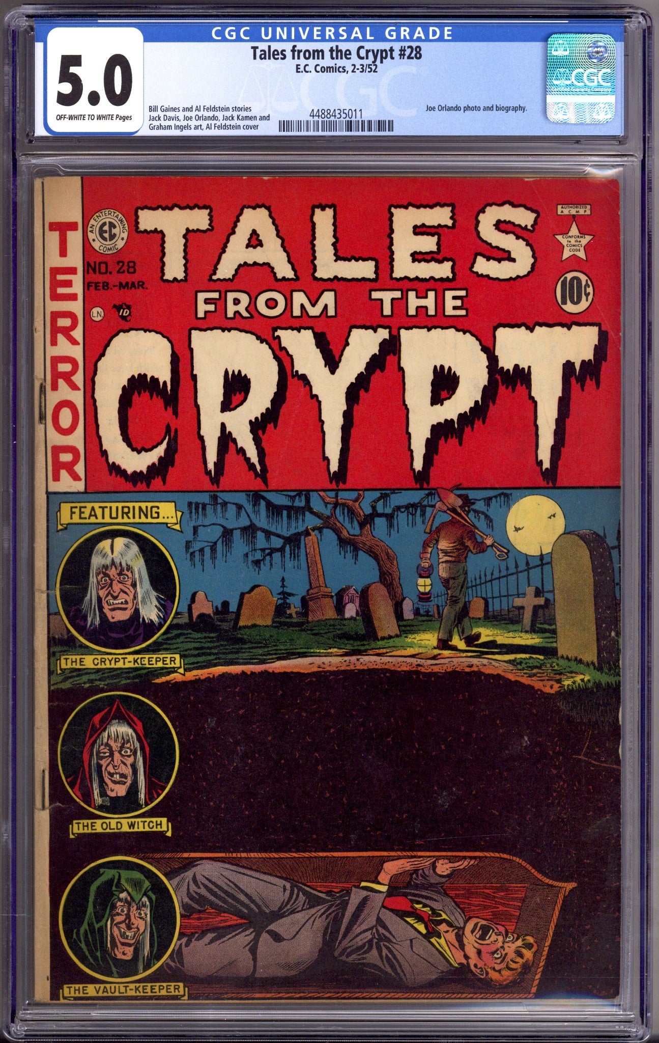 Tales from the Crypt Vol 1 28 CGC 5.0 (VG/FN) (1952) 
