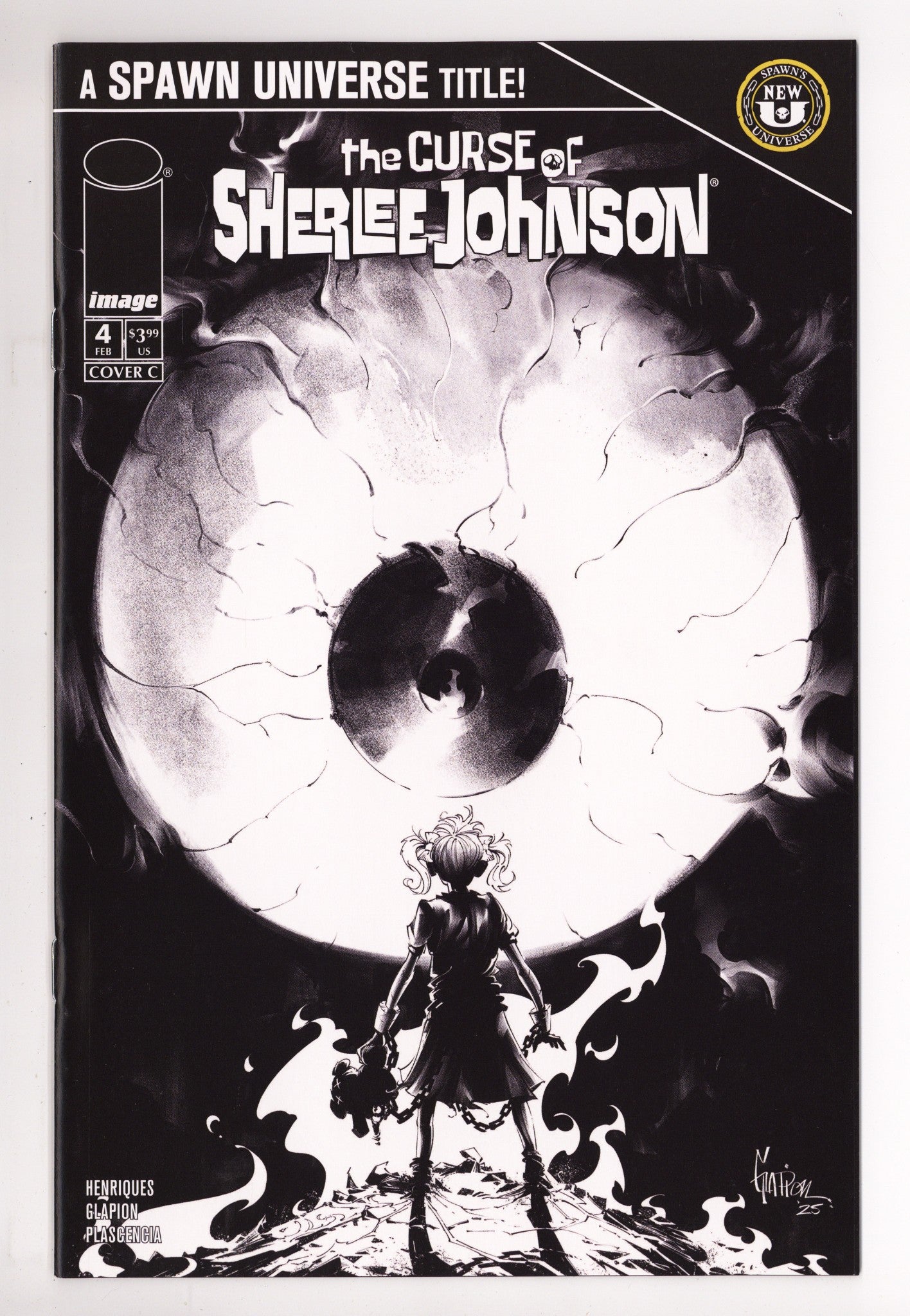 Spawn The Curse Of Sherlee Johnson  4 Glapion  B&W Variant   (2026)