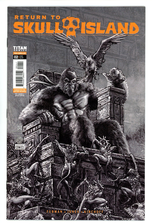Return To Skull Island 2 Yapur B&W Variant (2025)
