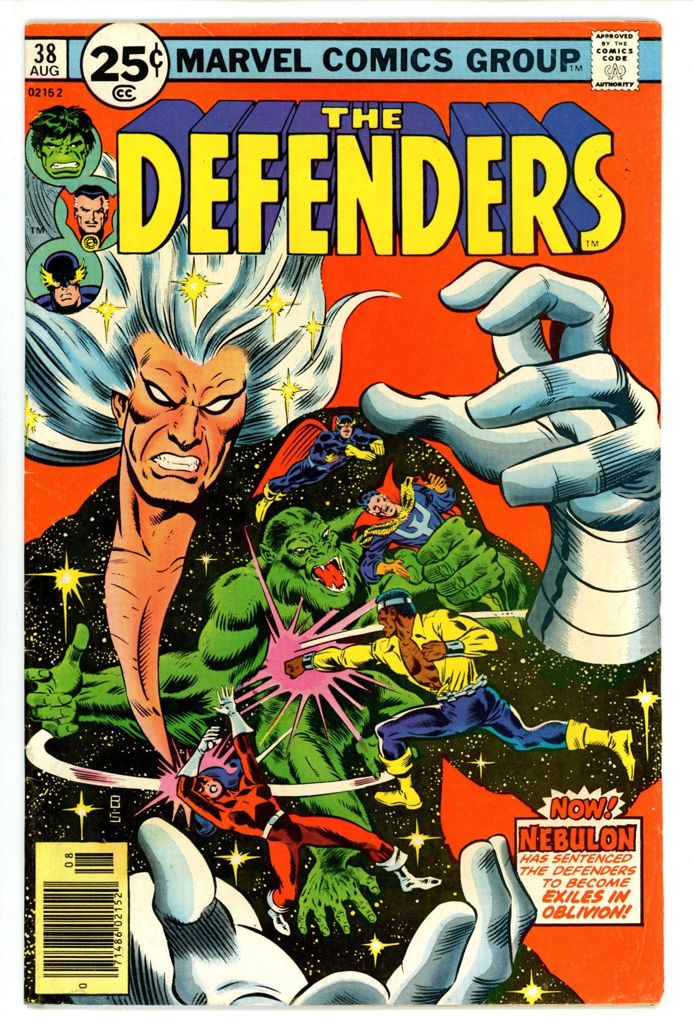 The Defenders Vol 1 38 FN- (1976)