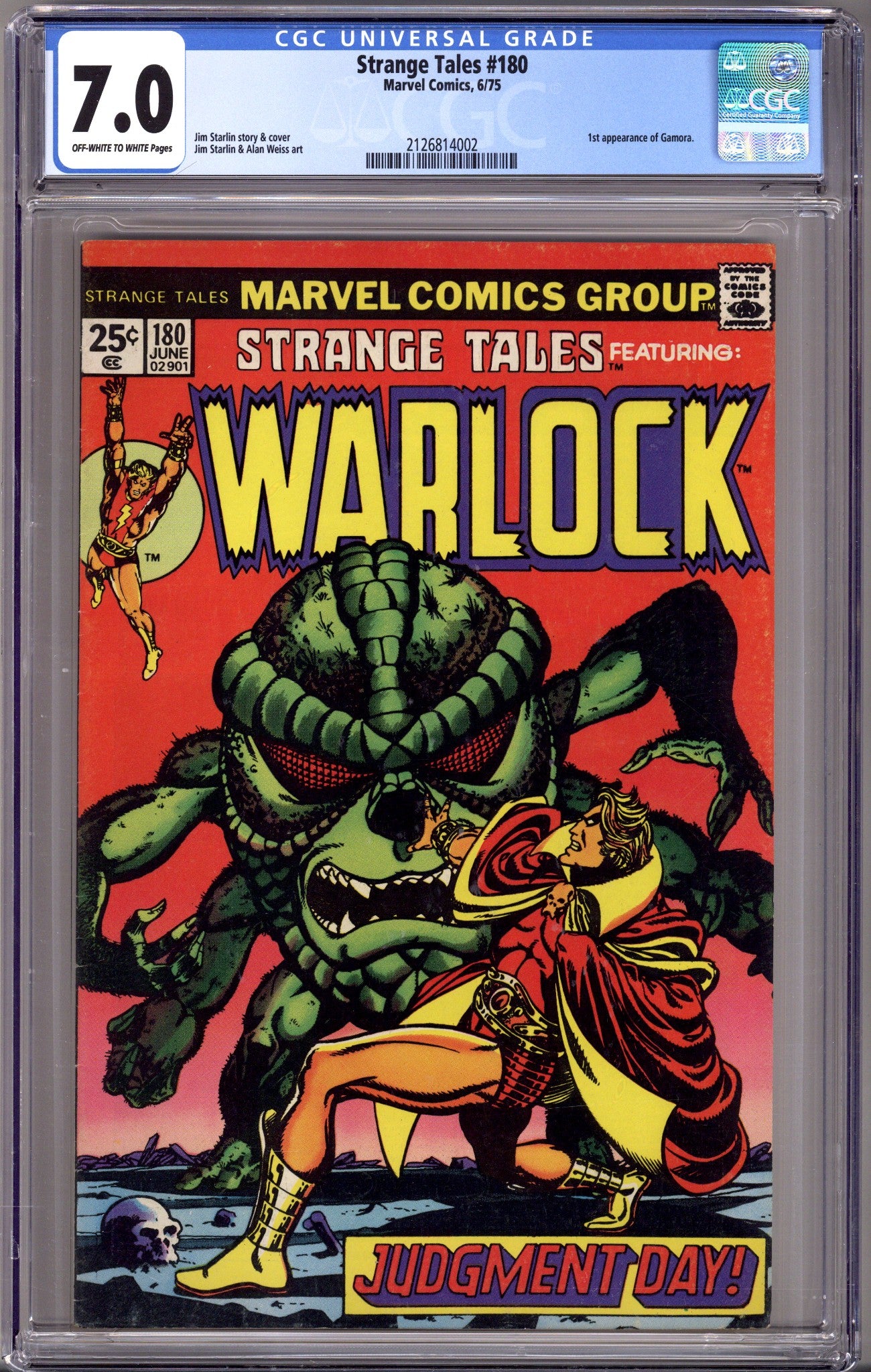 Strange Tales Vol 1 180 CGC 7.0 (FN/VF) (1975) 