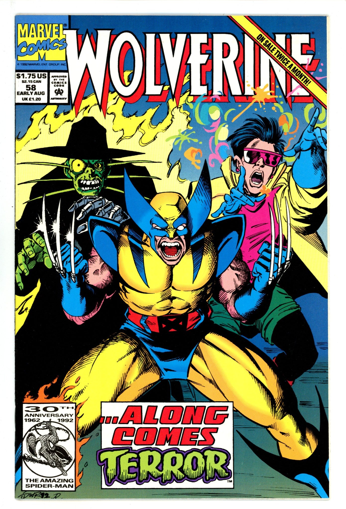 Wolverine Vol 2 58 NM- (9.2) (1992) 