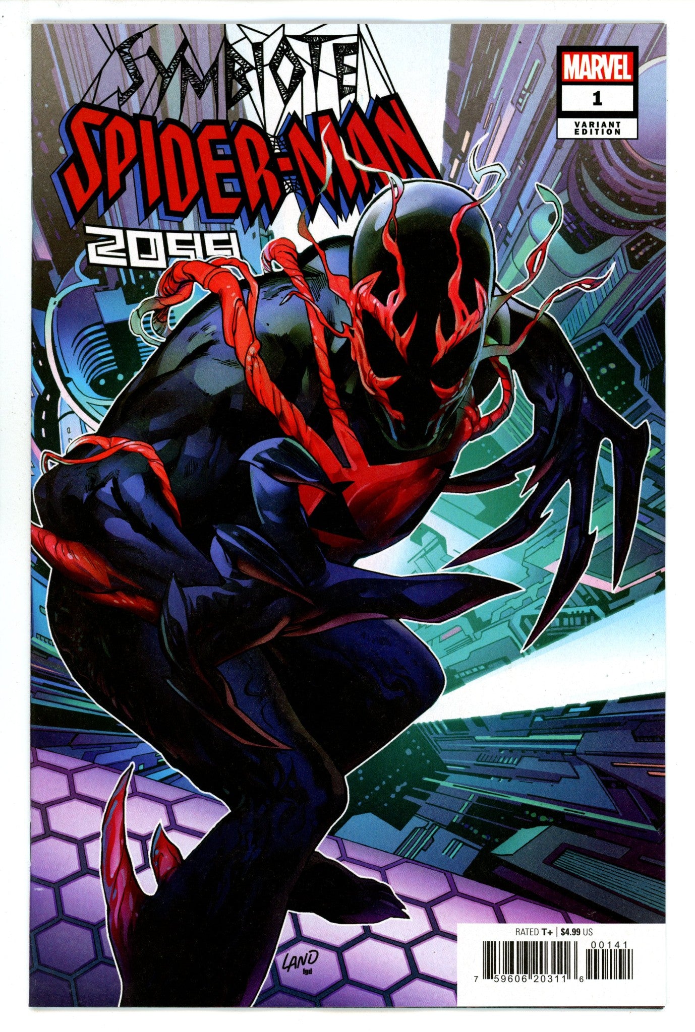 Symbiote Spider-Man 2099 1 Land Variant (2024)