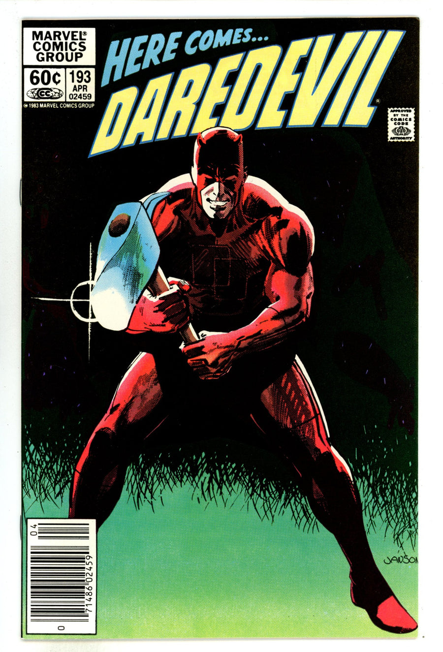 Daredevil Vol 1 193 High Grade (1983) Newsstand 
