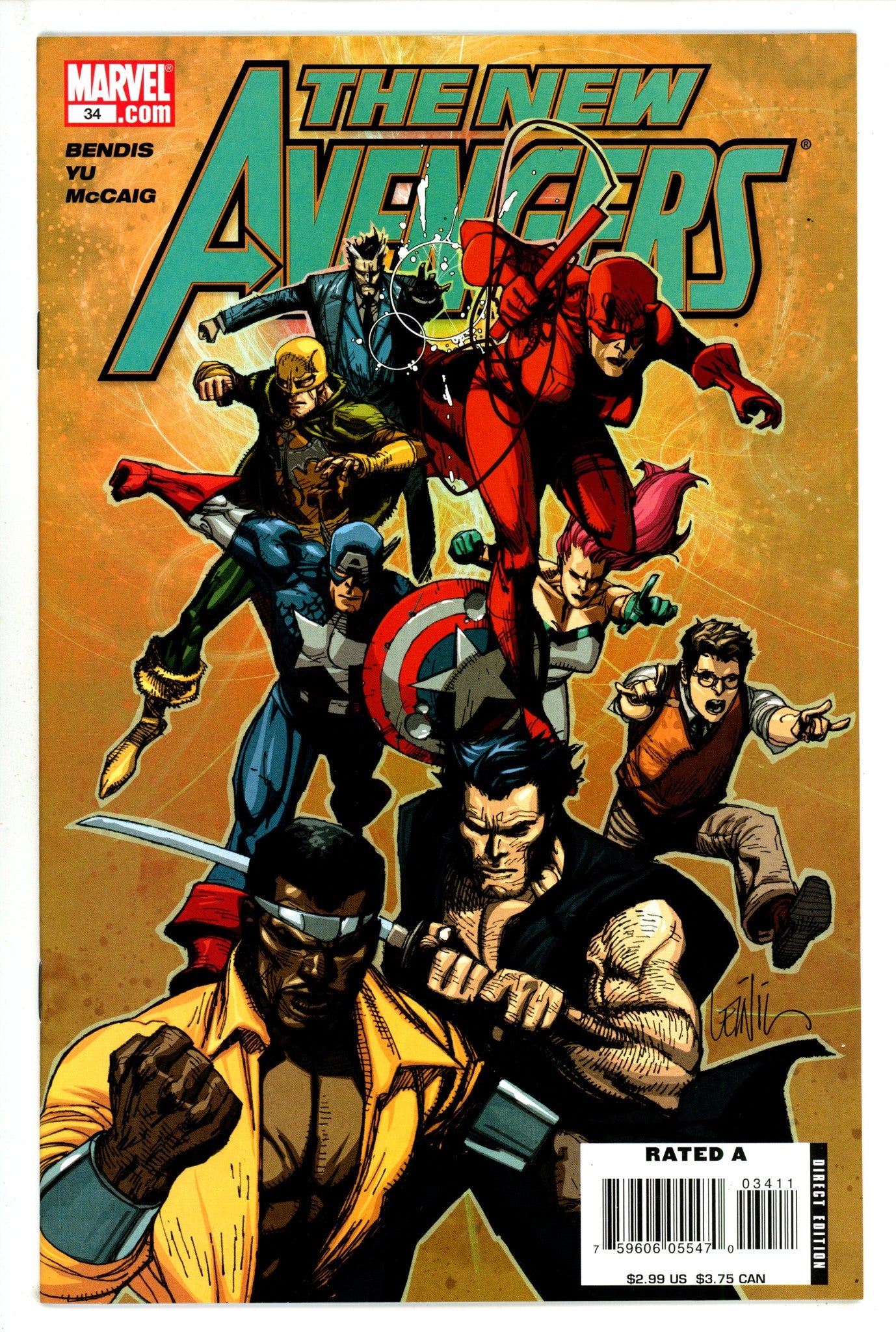 New Avengers Vol 1 34 High Grade (2007) 