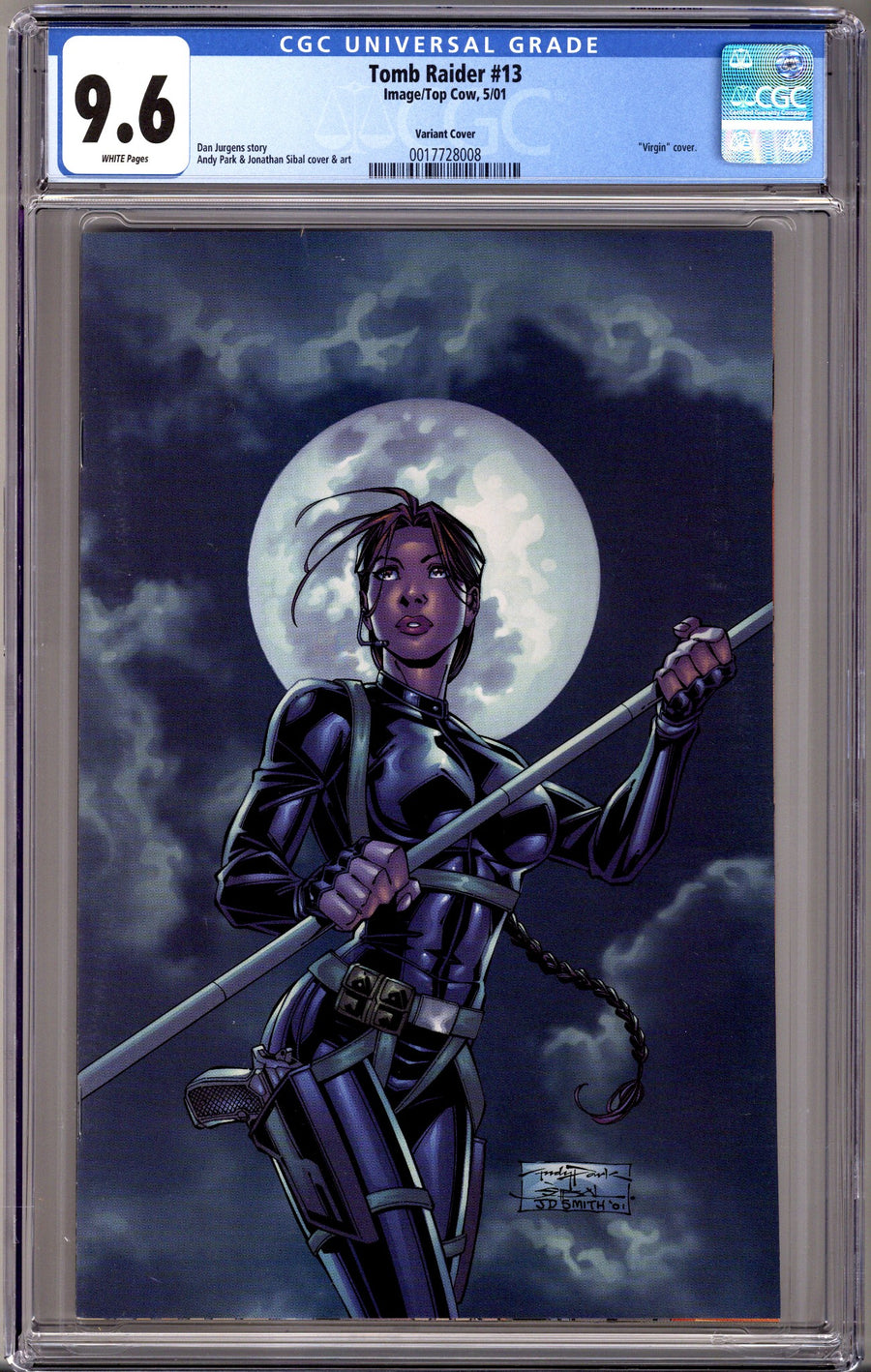Tomb Raider: The Series Vol 1 13 CGC 9.6 (NM+) (2001) Park Virgin Variant 