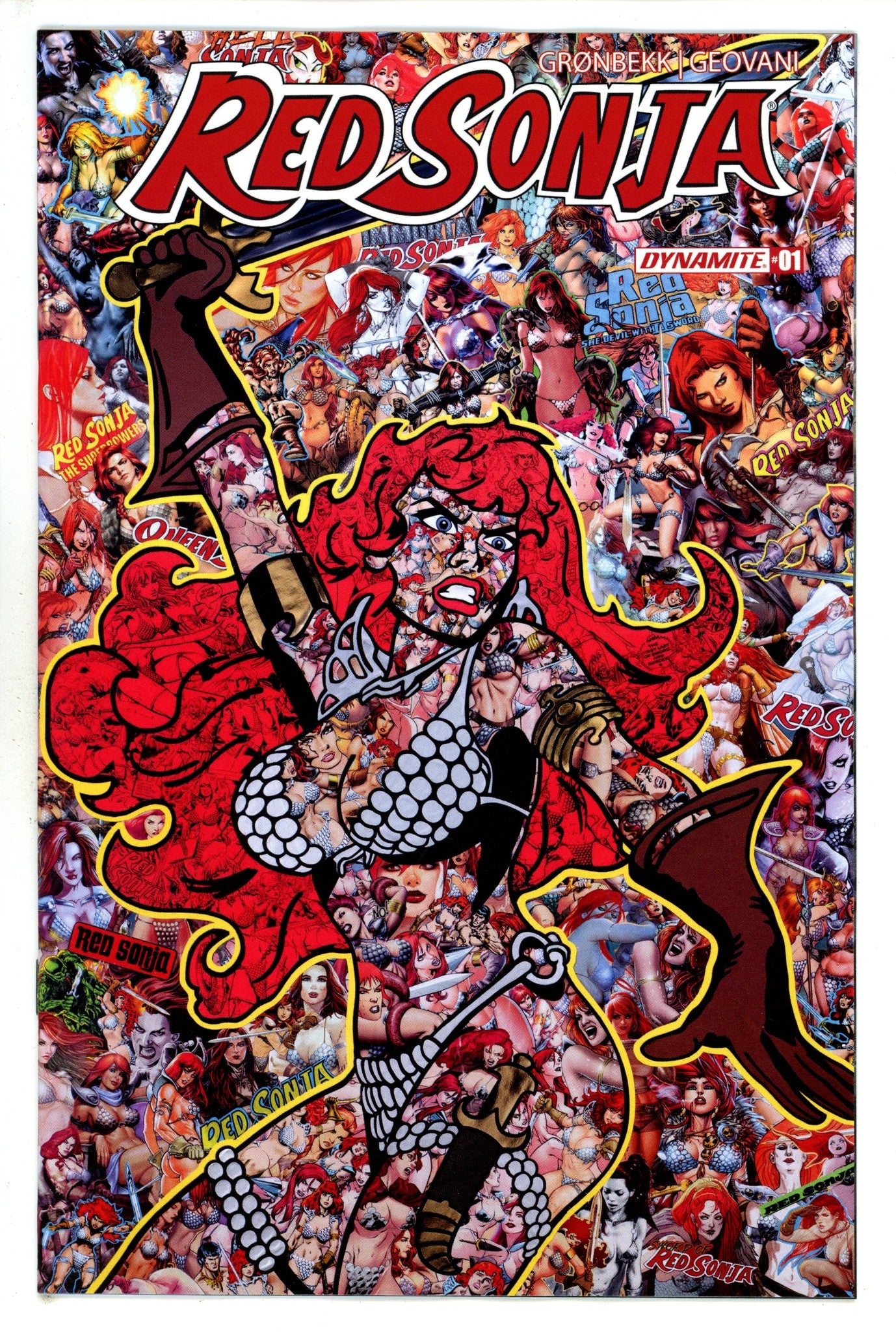 Red Sonja Vol 7 1 Collage Variant (2023)