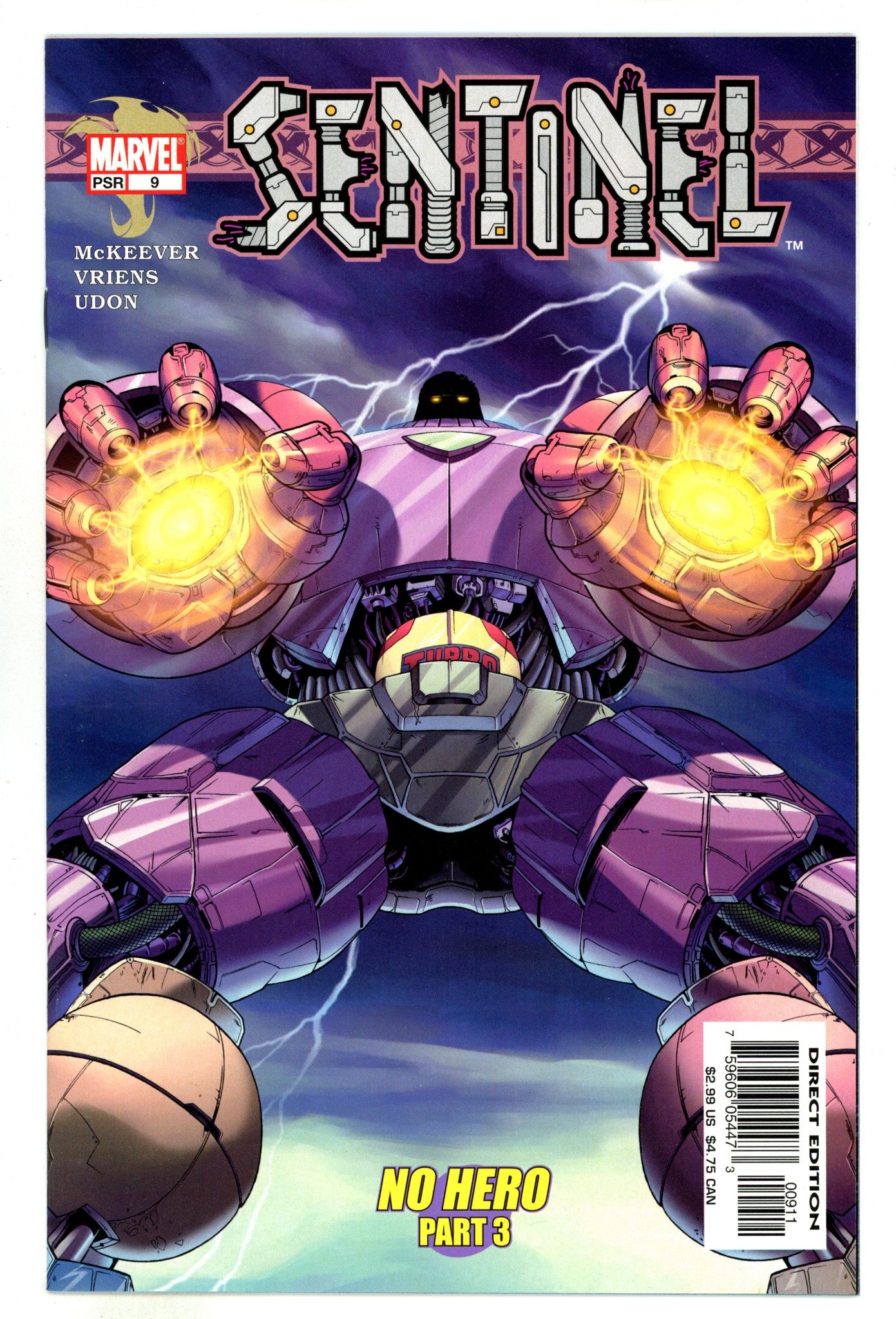 Sentinel Vol 1 9 High Grade (2004) 
