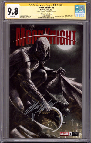 Moon Knight Vol 9 1 CGC 9.8 (NM/M) (2021) Mastrazzo Exclusive Variant Signed x1 Cover Marco Mastrazzo