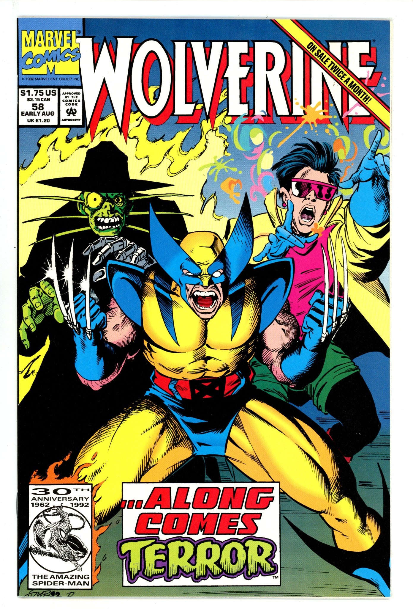 Wolverine Vol 2 58 NM (9.4) (1992) 