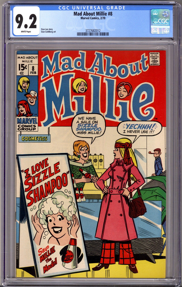 Mad About Millie 8 CGC 9.2 (NM-) (1970)