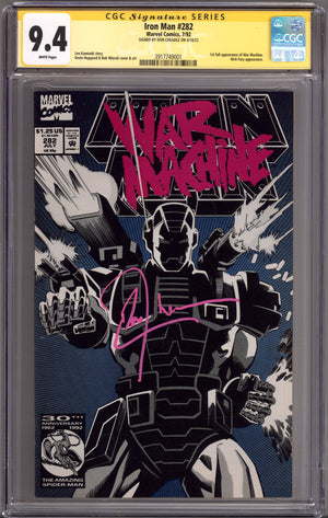 Iron Man Vol 1 282 CGC 9.4 (NM) (1992) Signed x1 Cover Don Cheadle