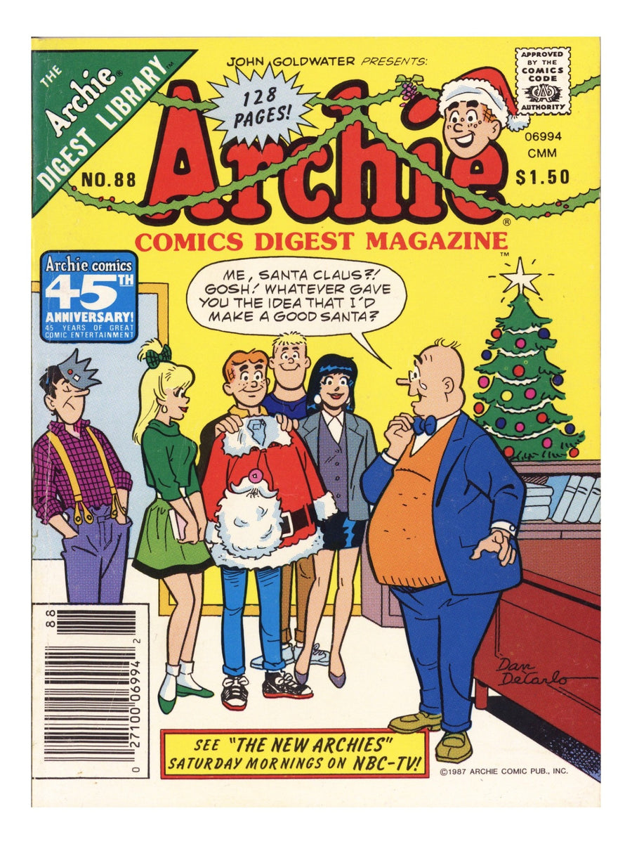 Archie Comics Digest 88 Mid Grade (1988) Canadian Price Variant 