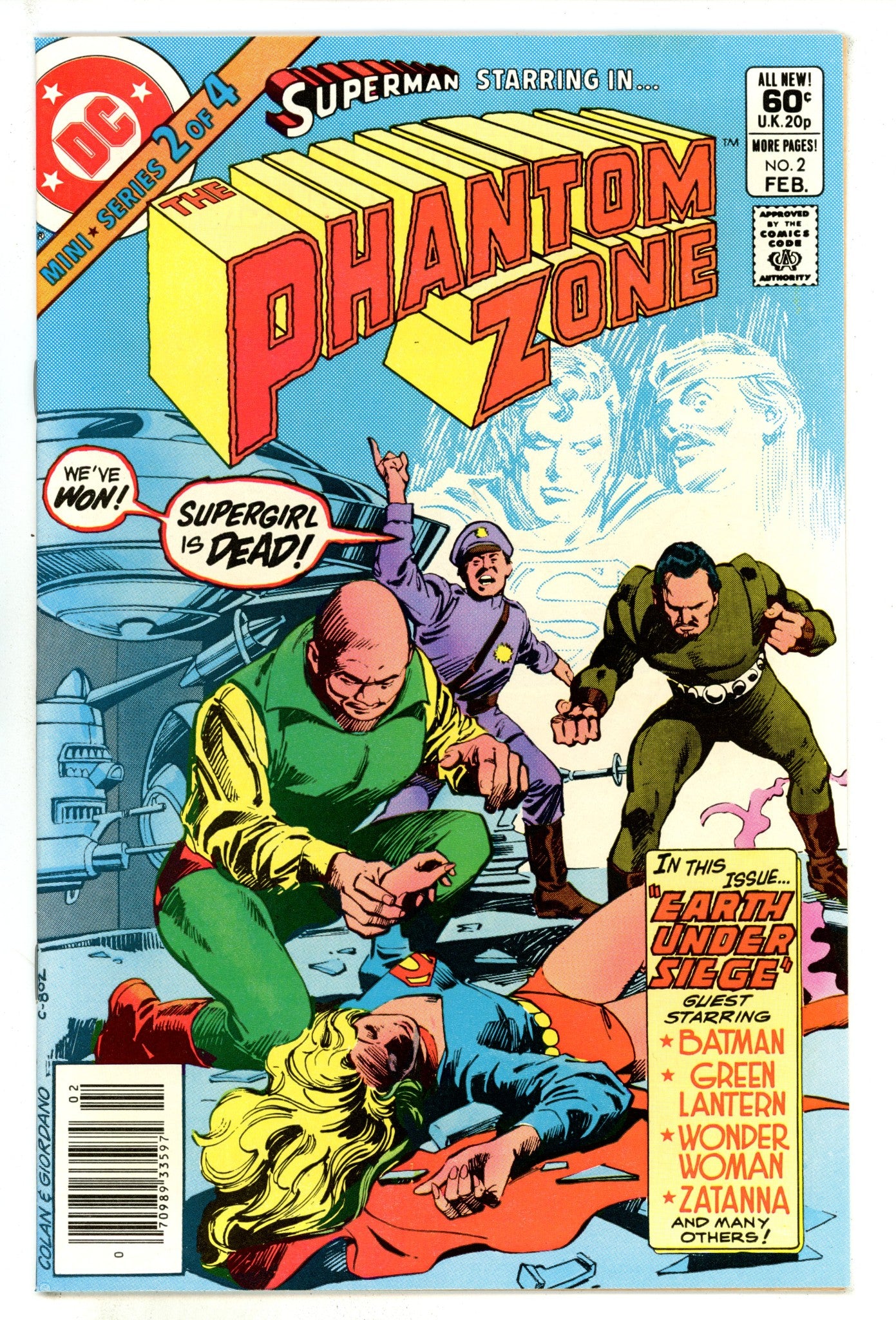 The Phantom Zone 2 High Grade (1982) Newsstand 
