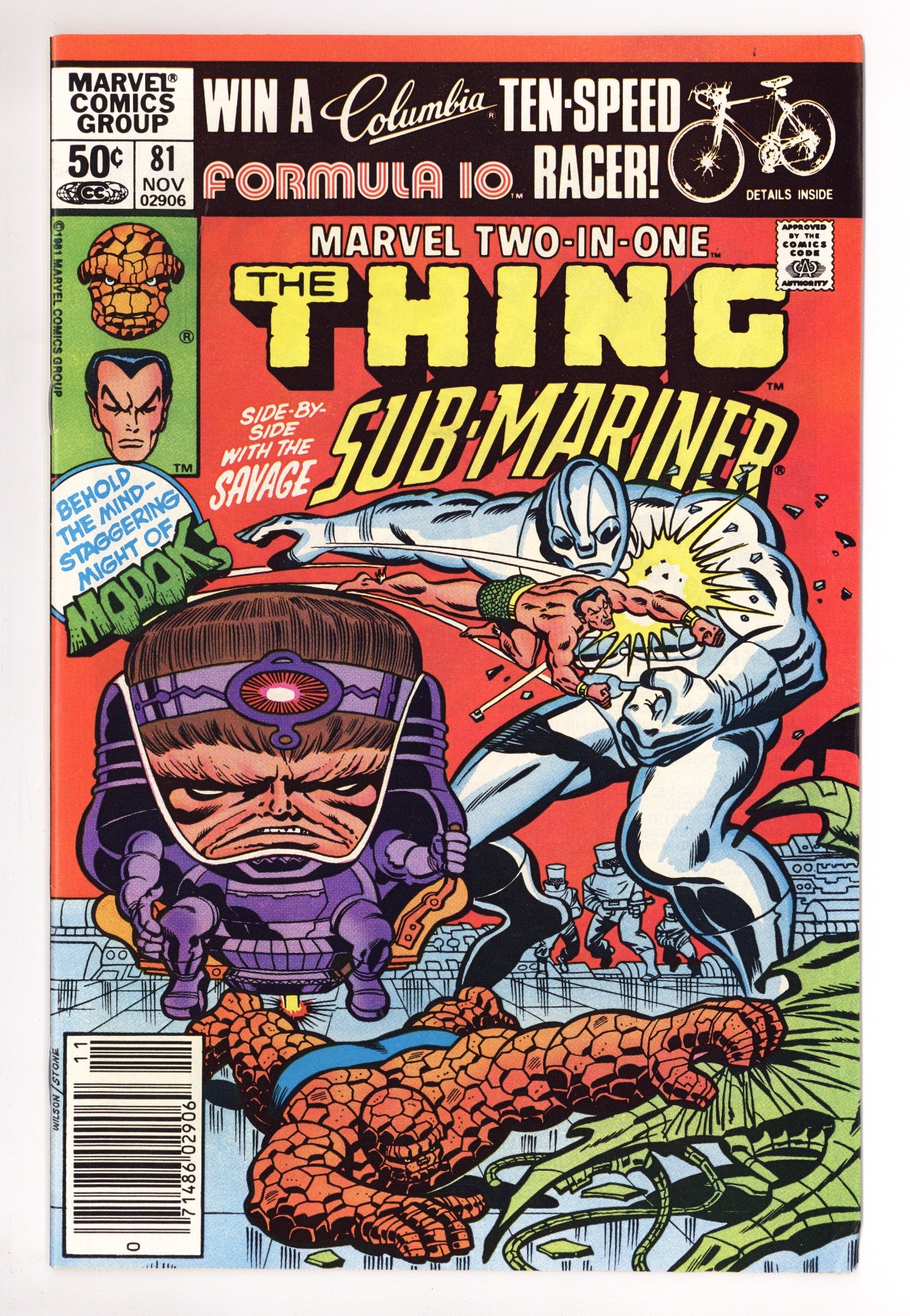 Marvel Two-in-One Vol 1 81 Mid Grade (1981) Newsstand 