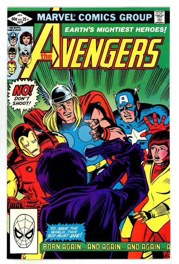 The Avengers Vol 1 218 NM- (9.2) (1982)