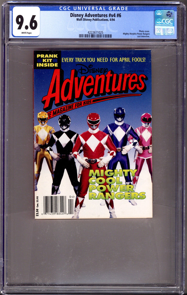 Disney Adventures Vol 4 6 CGC 9.6 (1994)