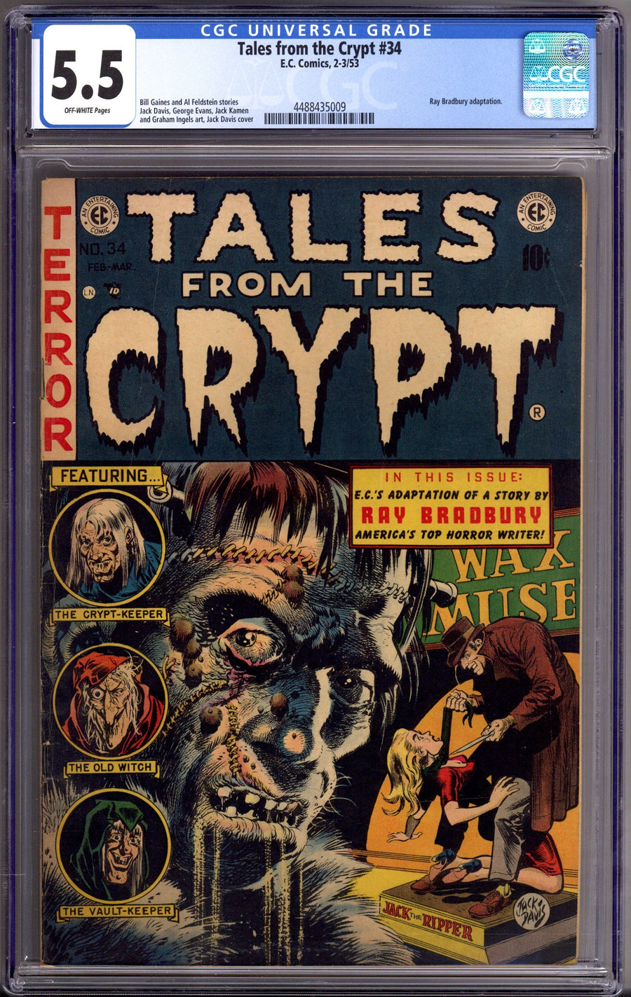 Tales from the Crypt Vol 1 34 CGC 5.5 (FN-) (1953) 